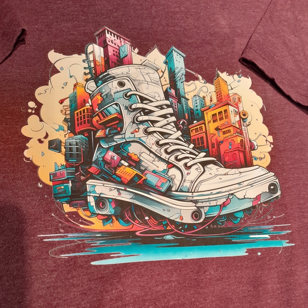 Sneaker City graphic Tshirt- One of a kind - Picture 2 of 7